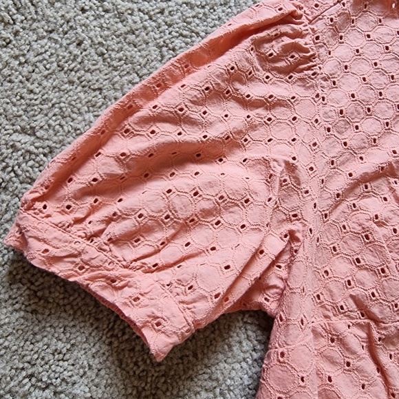 Blouse Top AVA & VIV  Sz X Terracotta 100% Cotton - Picture 3 of 6